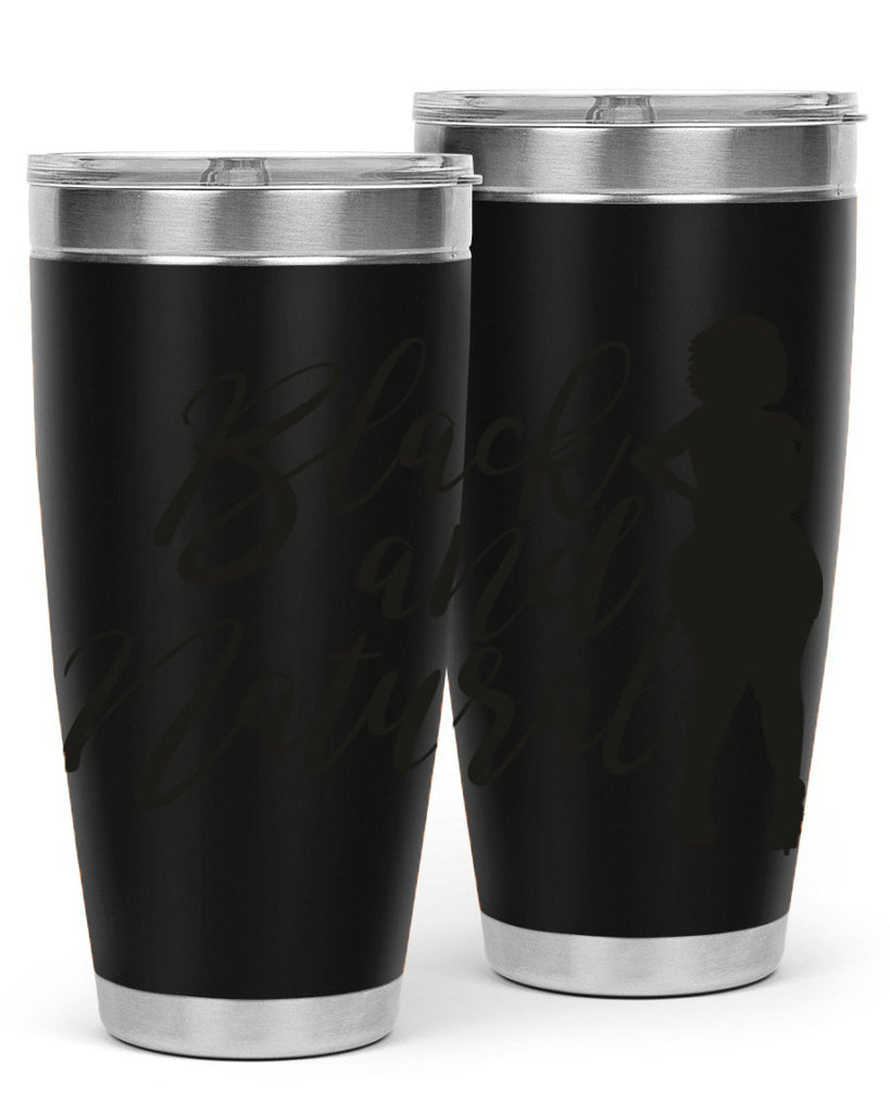 black and natural 22#- women-girls- Tumbler