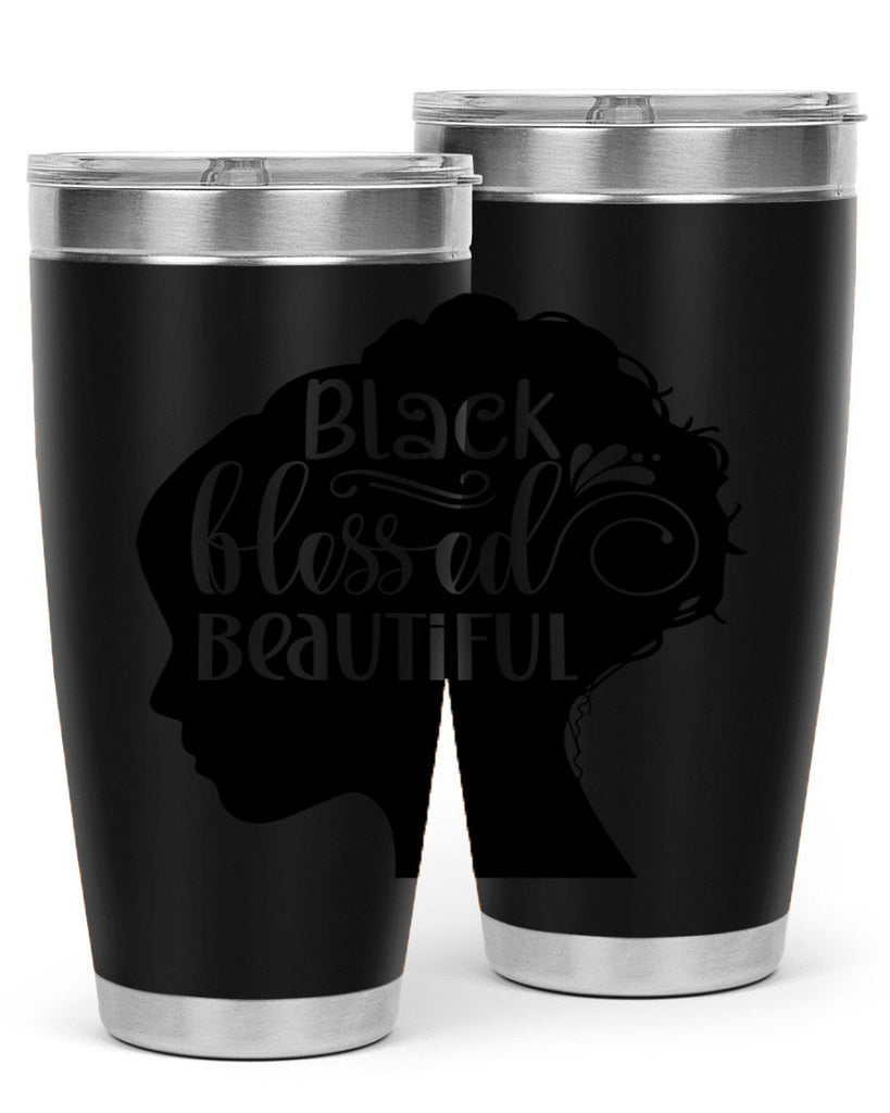 black blessed beautiful Style 62#- women-girls- Tumbler
