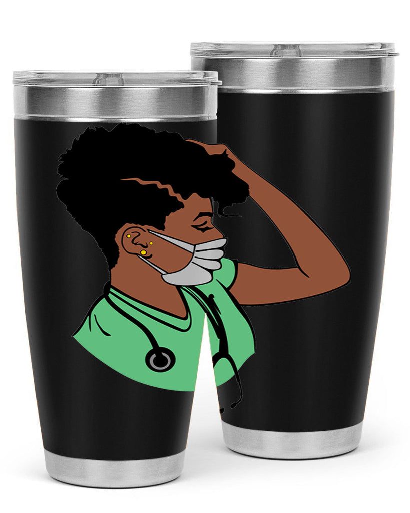 black nurse 2#- women-girls- Tumbler
