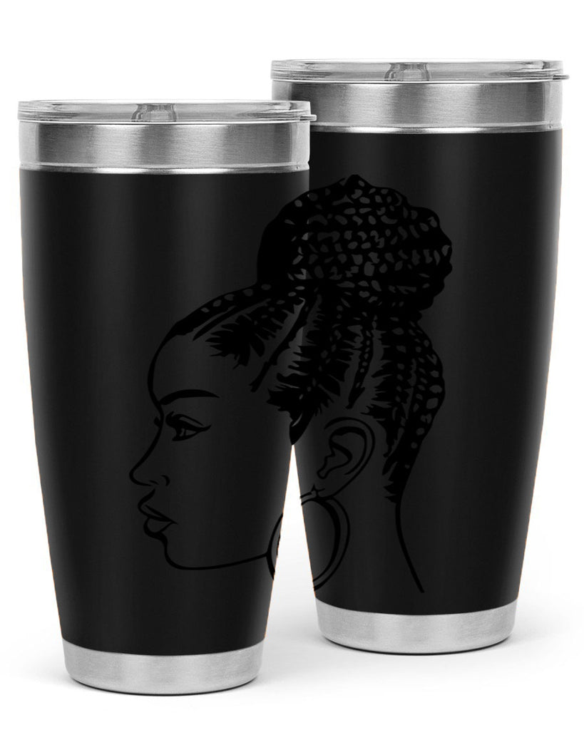 black woman with braids 7#- women-girls- Tumbler