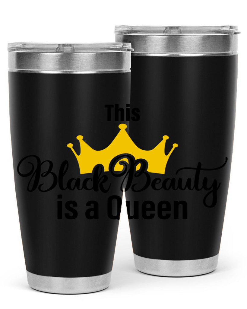 this black beauty is a queen Style 3#- women-girls- Tumbler