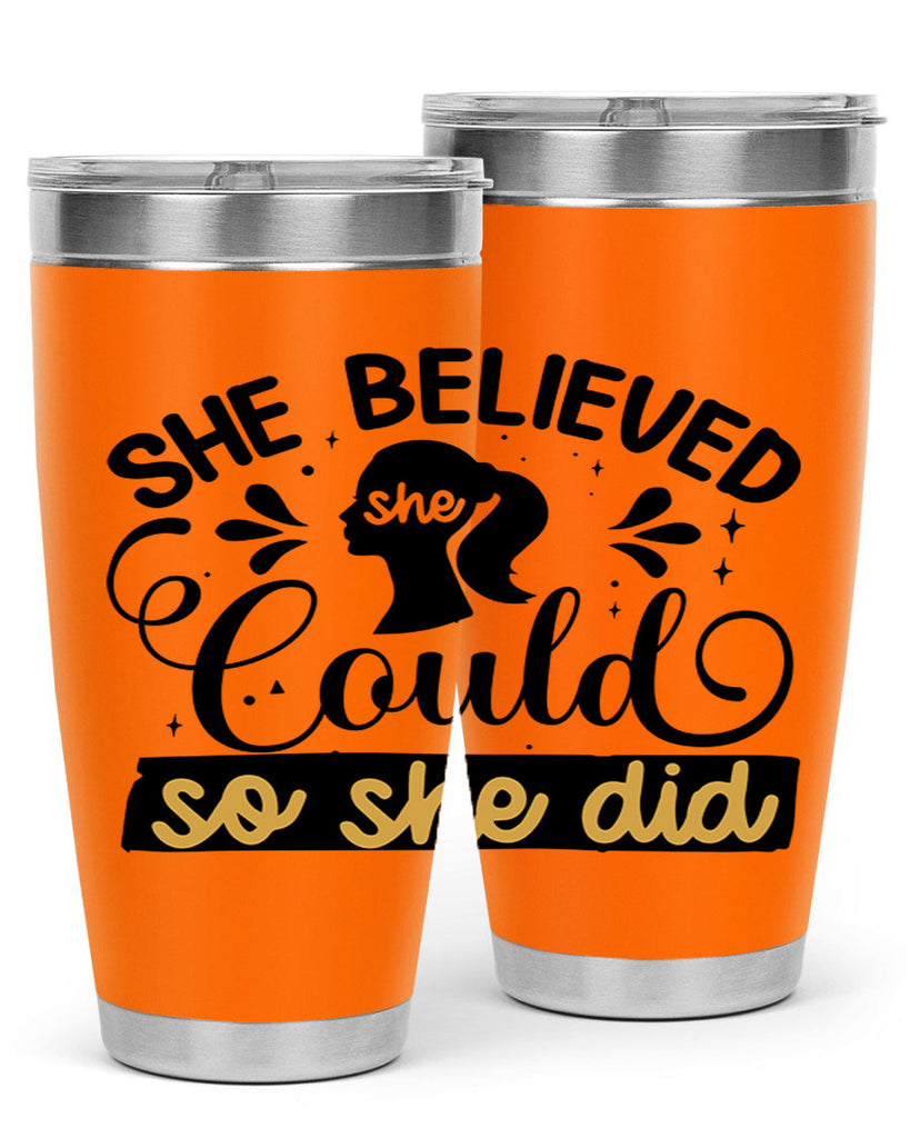 She believed she could she did Style 7#- women-girls- Tumbler