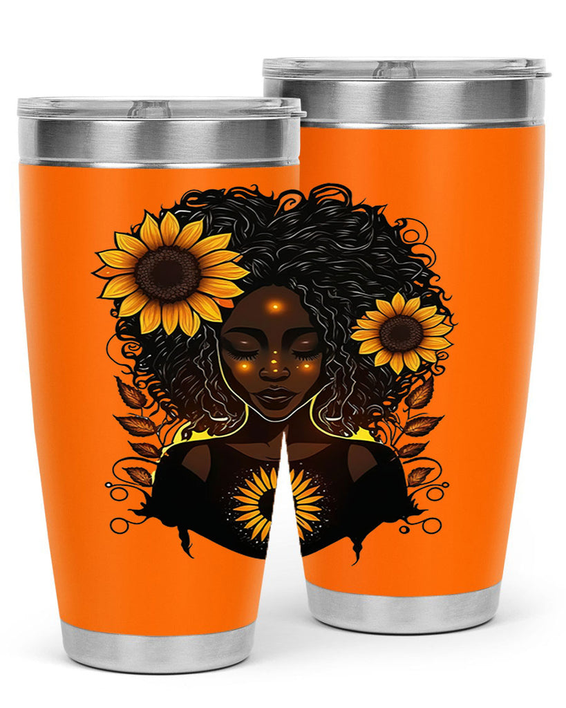 Sparkling Black Girl Design 13#- women-girls- Tumbler