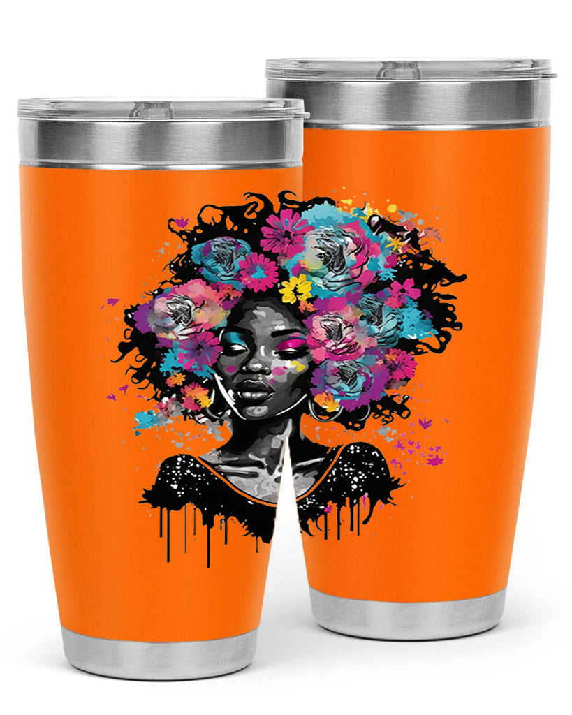 Sparkling Black Girl Design 17#- women-girls- Tumbler