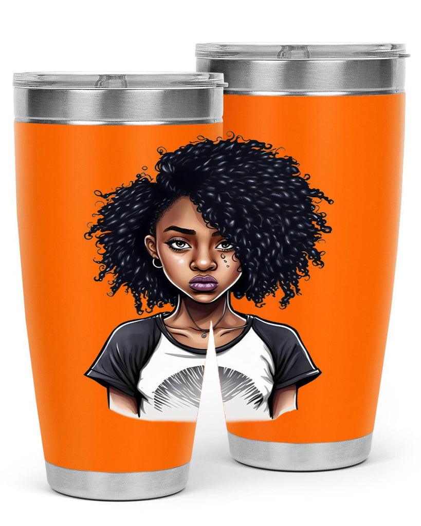 Sparkling Black Girl Design 18#- women-girls- Tumbler