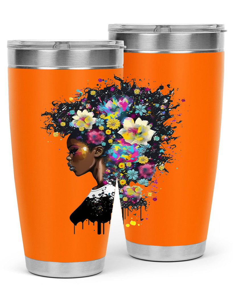 Sparkling Black Girl Design 2#- women-girls- Tumbler