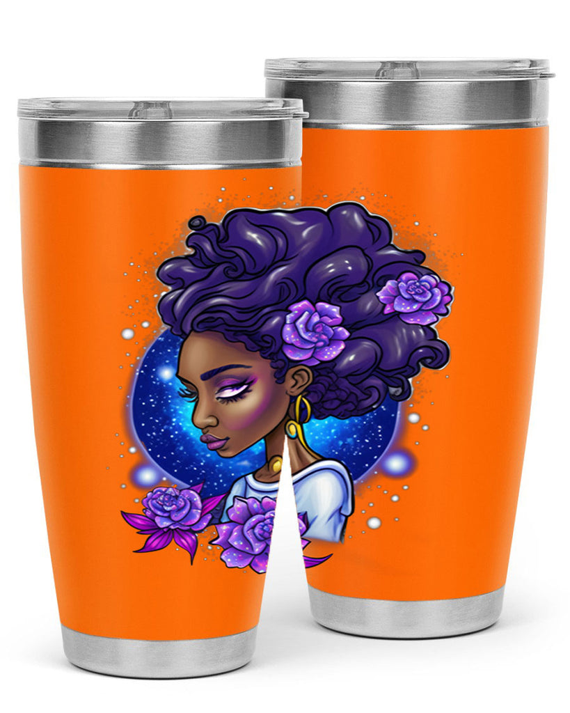 Sparkling Black Girl Design 7#- women-girls- Tumbler