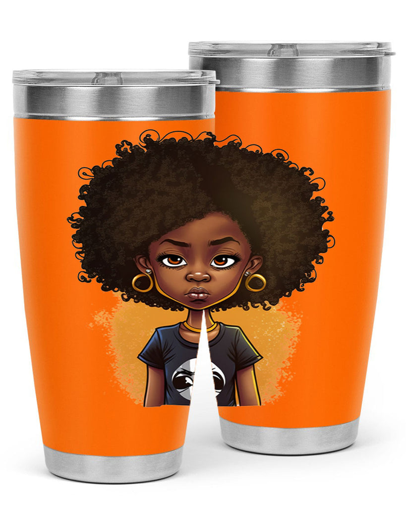 Sparkling Black Girl Design 8#- women-girls- Tumbler