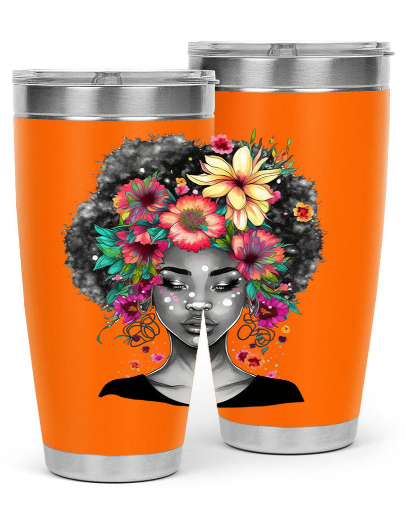 Sparkling Black Girl Design 9#- women-girls- Tumbler