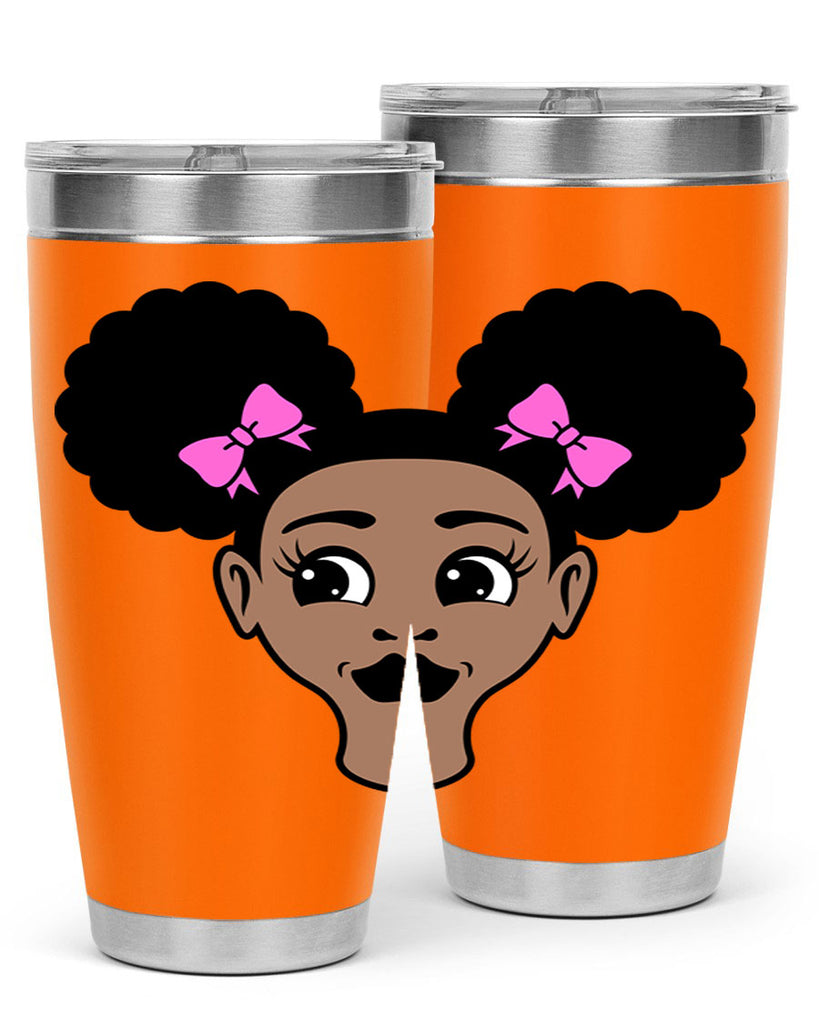 afro puffs girl 76#- women-girls- Tumbler