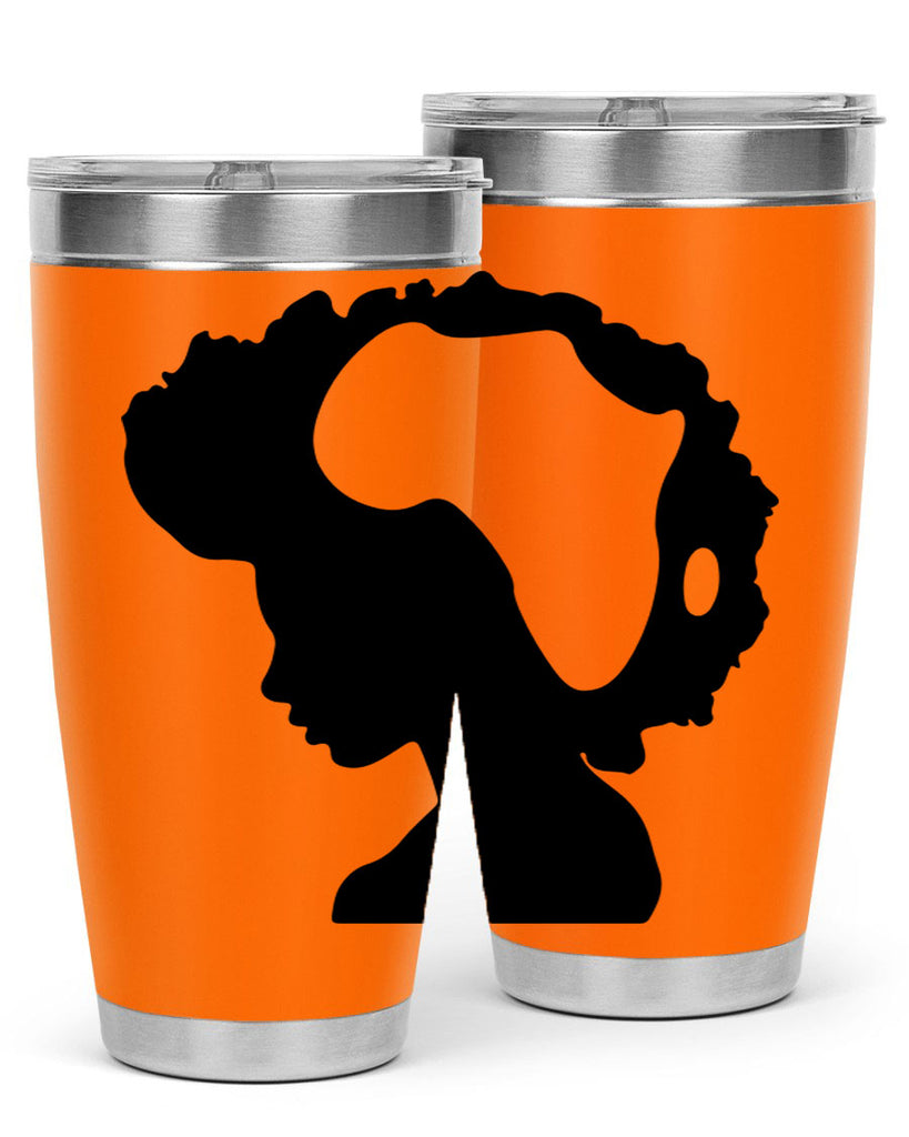 afro woman with africa map 65#- women-girls- Tumbler