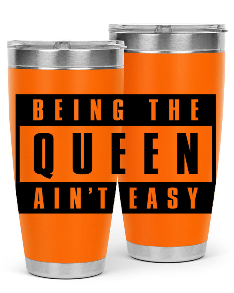 being the queen aint easy 258#- black words phrases- Cotton Tank