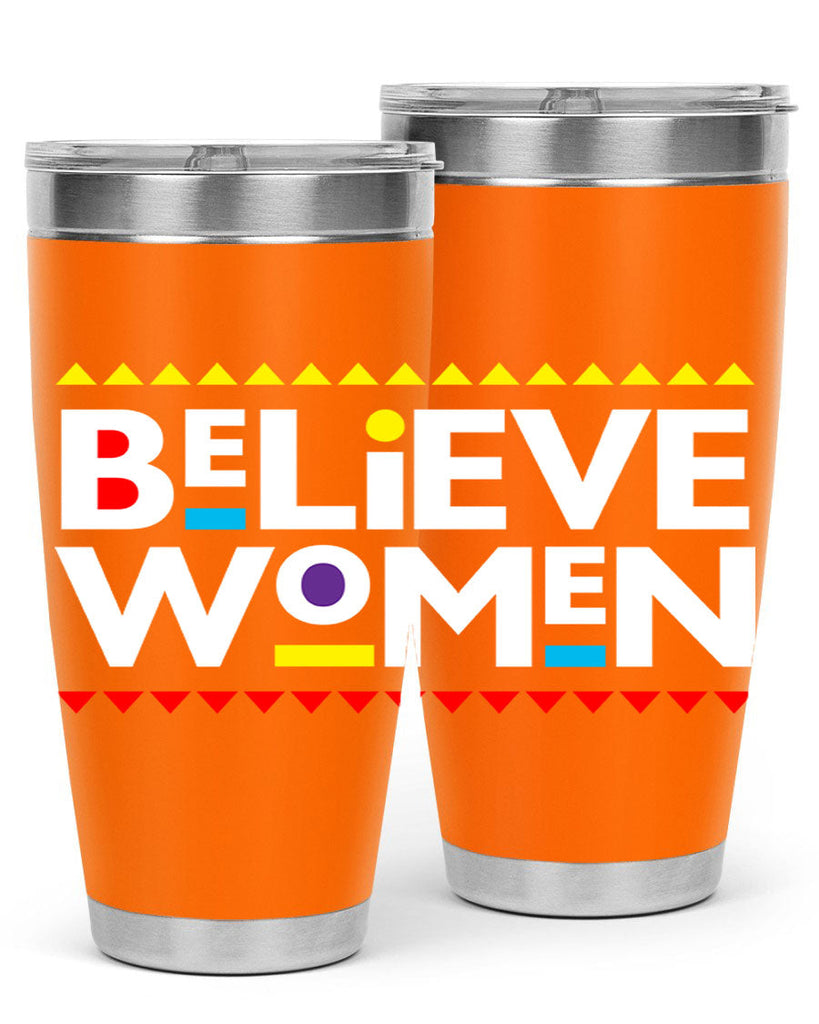 believewomen 254#- black words phrases- Cotton Tank