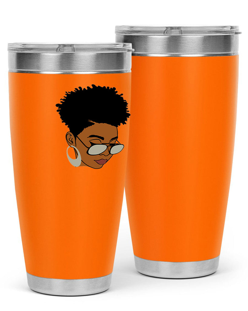 black afro 44#- women-girls- Tumbler
