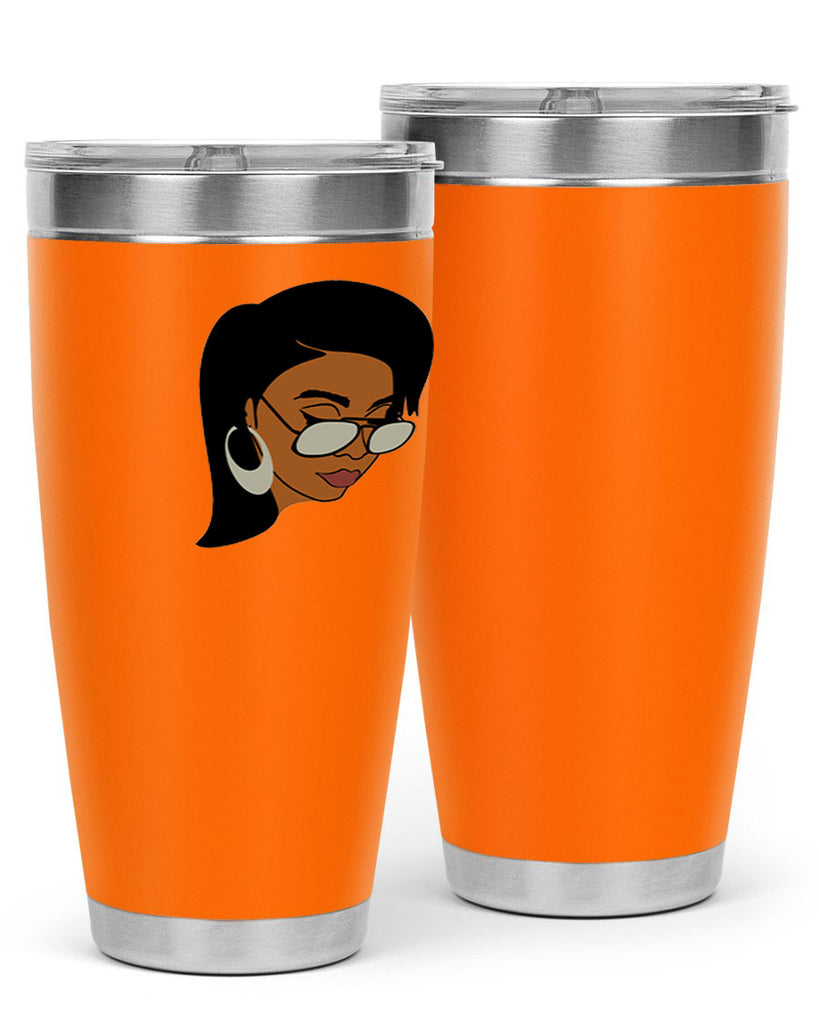 black afro 48#- women-girls- Tumbler