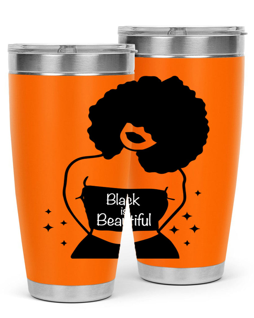 black is beautiful 11#- women-girls- Tumbler