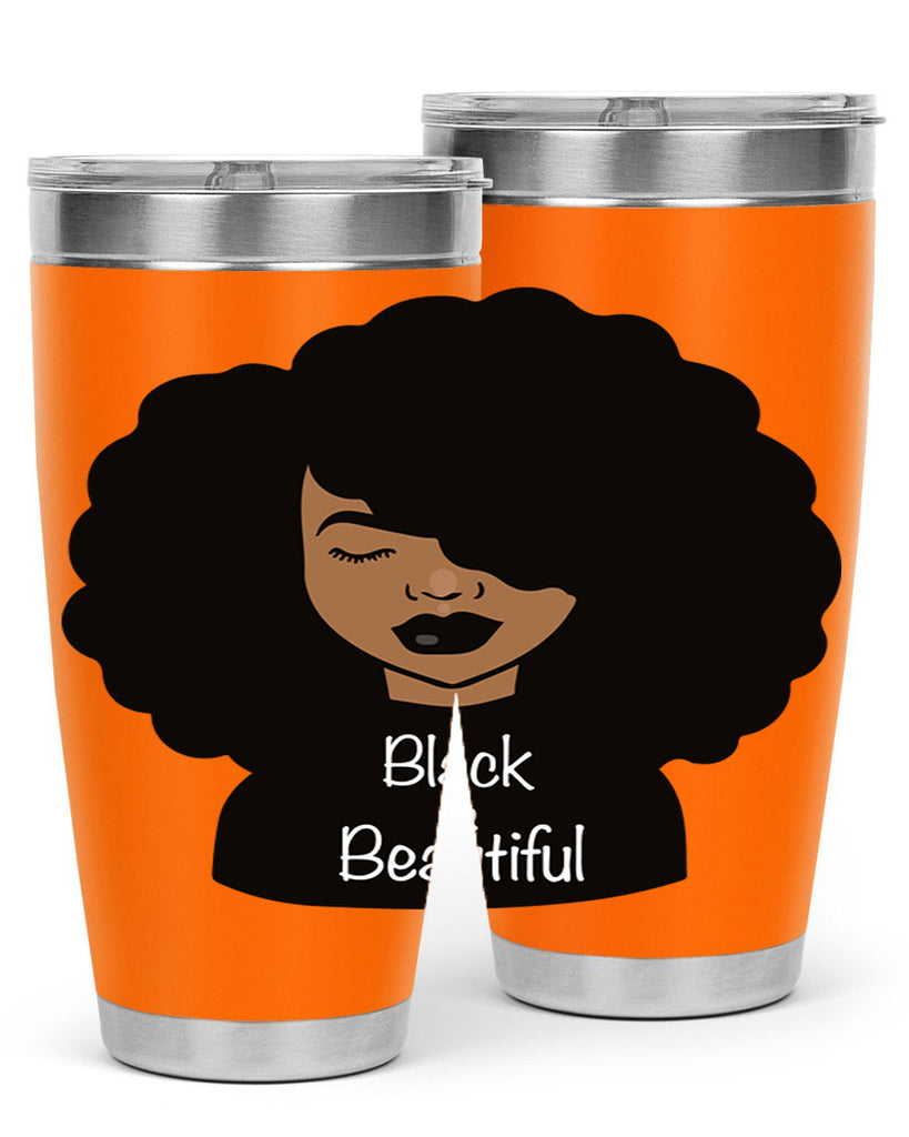 black is beautiful 12#- women-girls- Tumbler