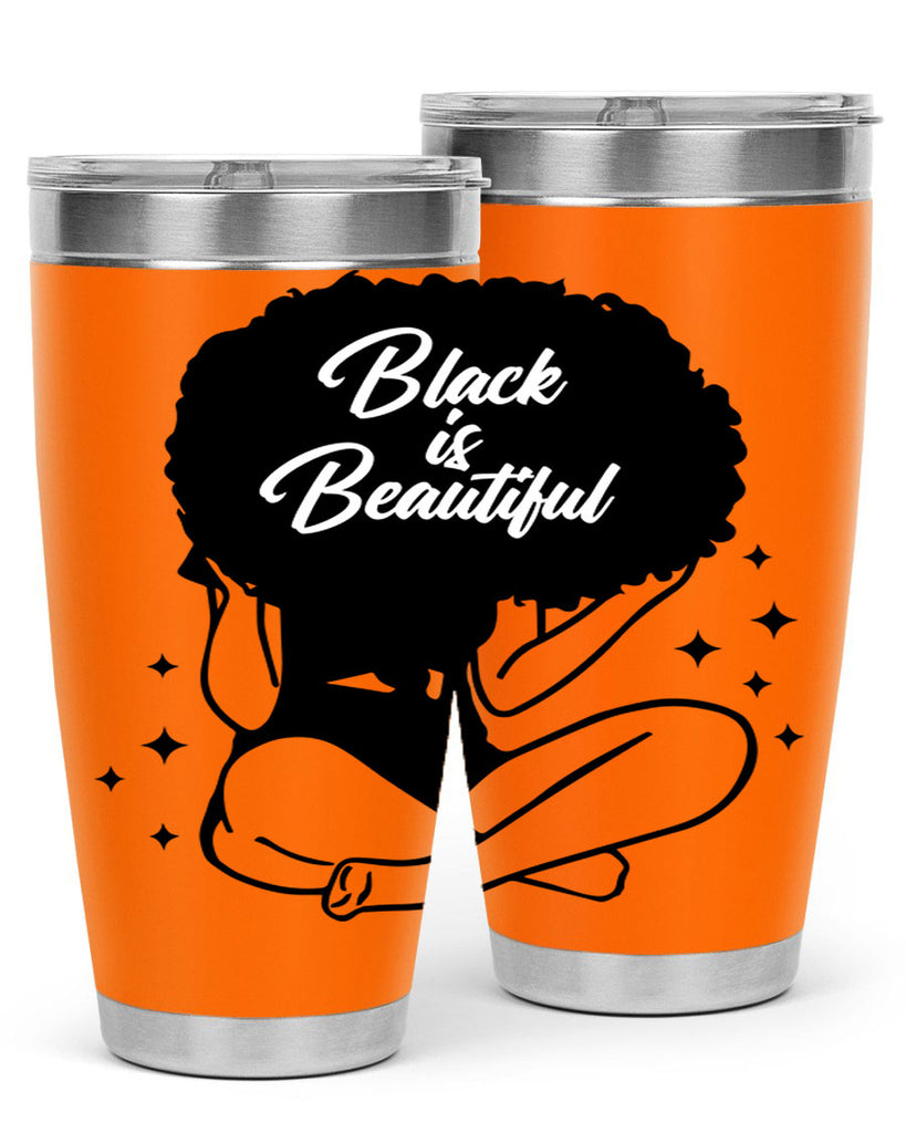 black is beautiful 15#- women-girls- Tumbler