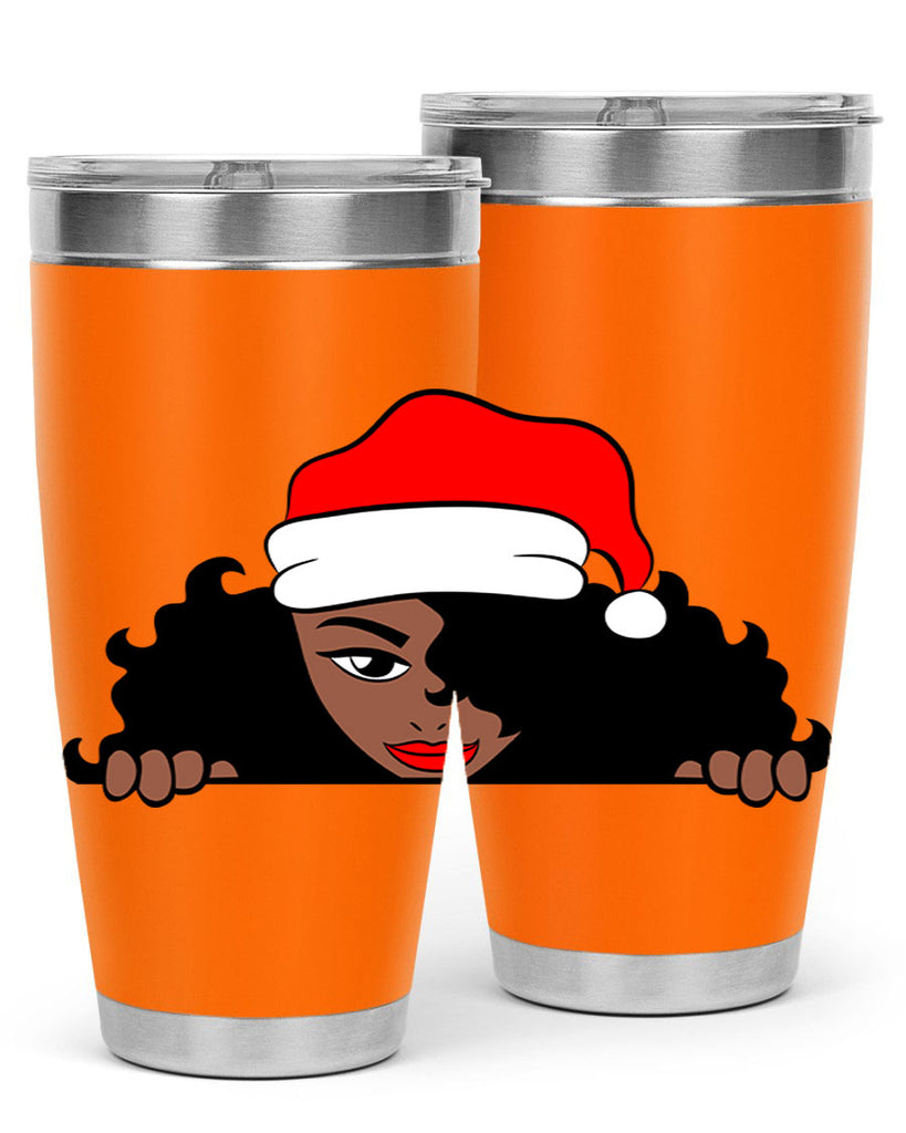 peekaboo santa girl 22#- women-girls- Tumbler