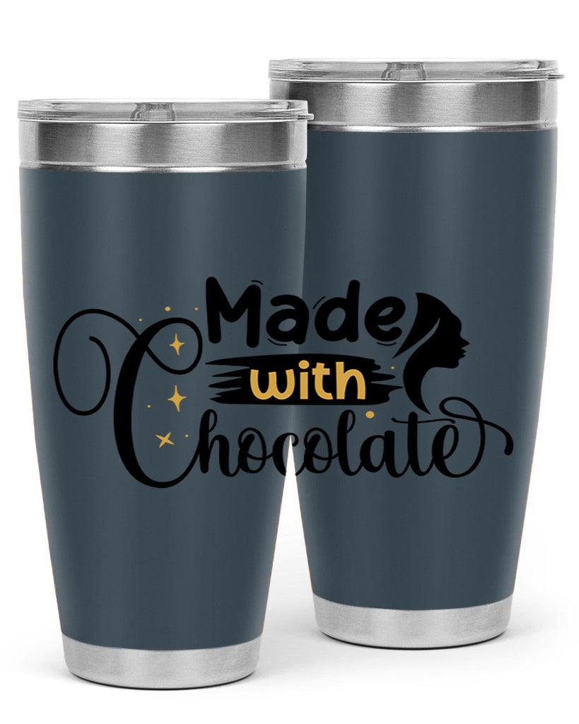Made with chocolate Style 24#- women-girls- Tumbler