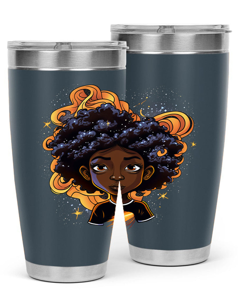 Sparkling Black Girl Design 12#- women-girls- Tumbler