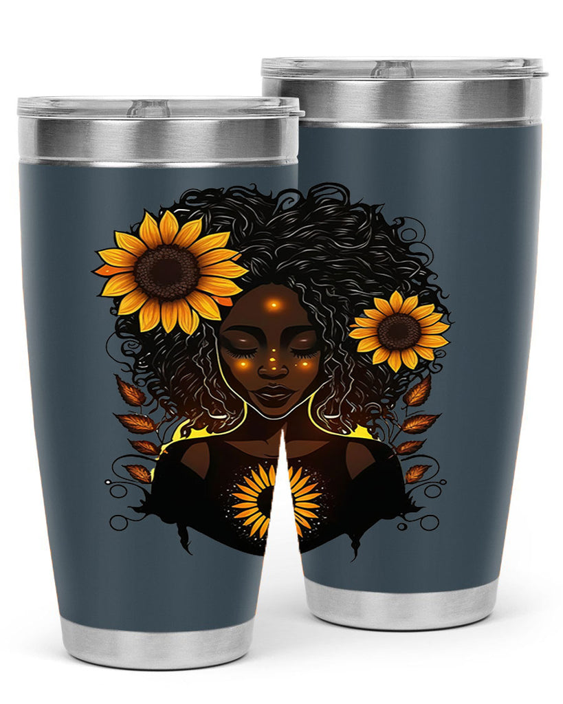 Sparkling Black Girl Design 13#- women-girls- Tumbler
