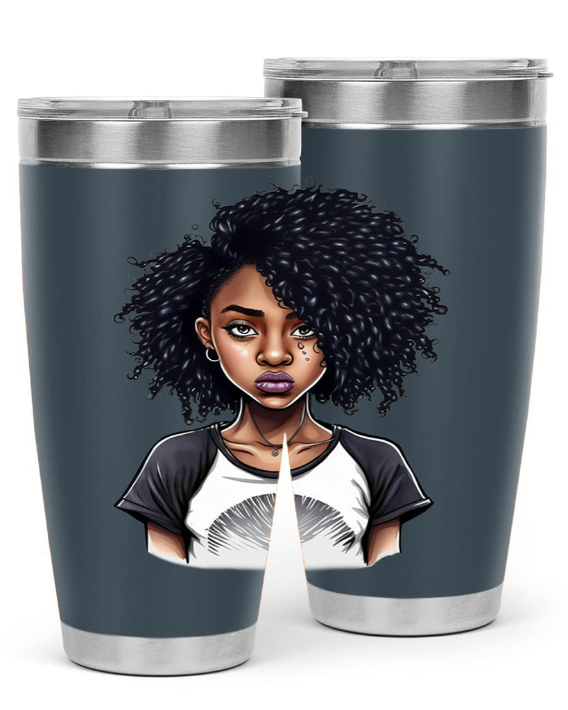 Sparkling Black Girl Design 18#- women-girls- Tumbler