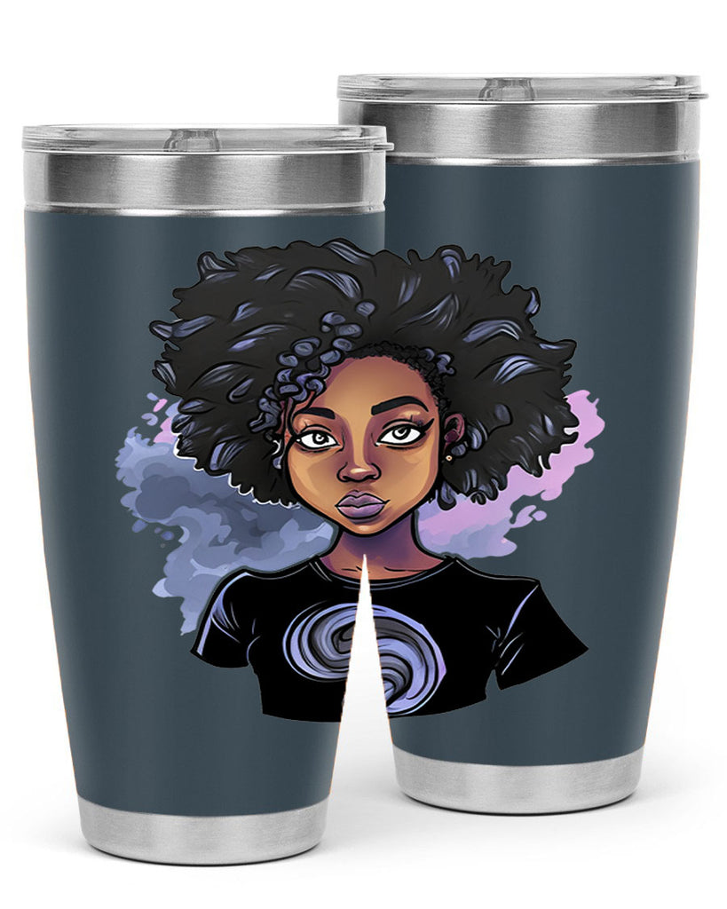 Sparkling Black Girl Design 1#- women-girls- Tumbler