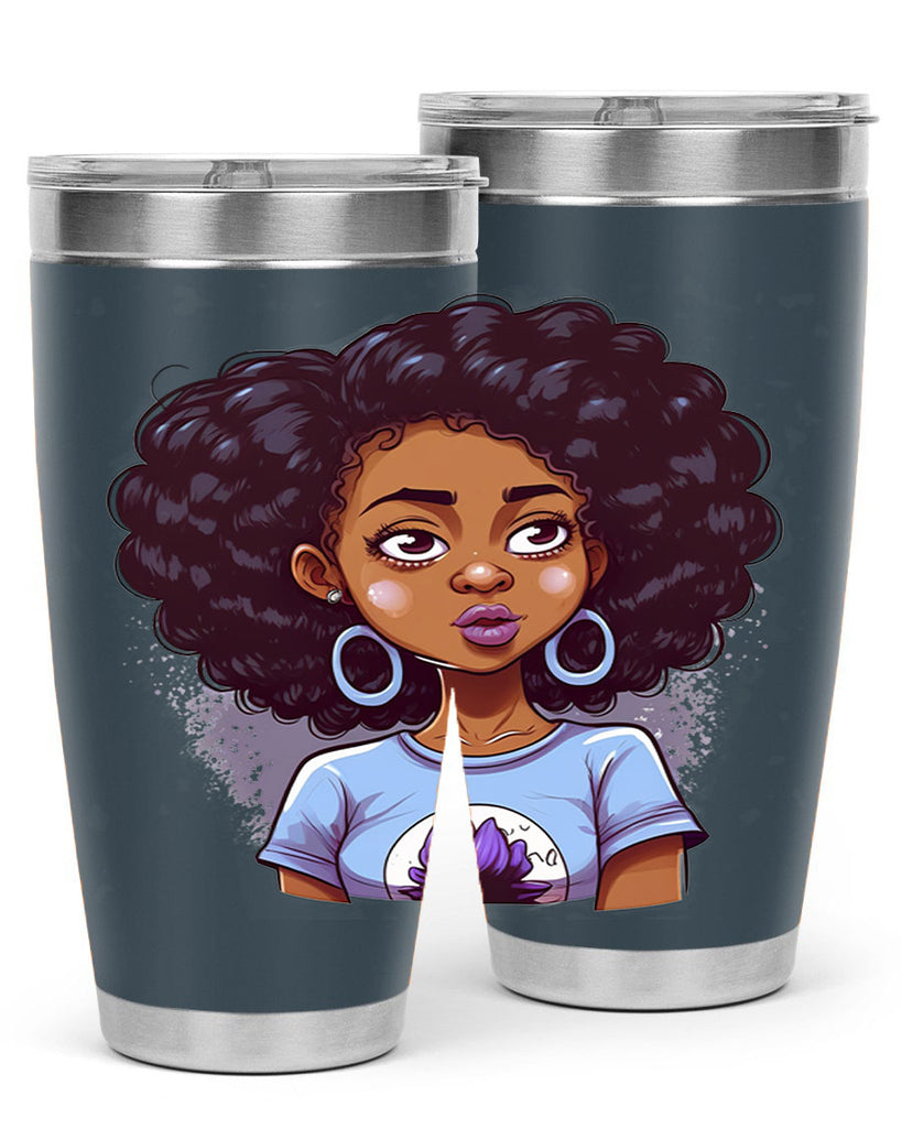Sparkling Black Girl Design 20#- women-girls- Tumbler