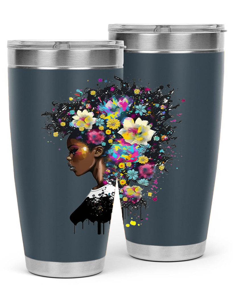 Sparkling Black Girl Design 2#- women-girls- Tumbler