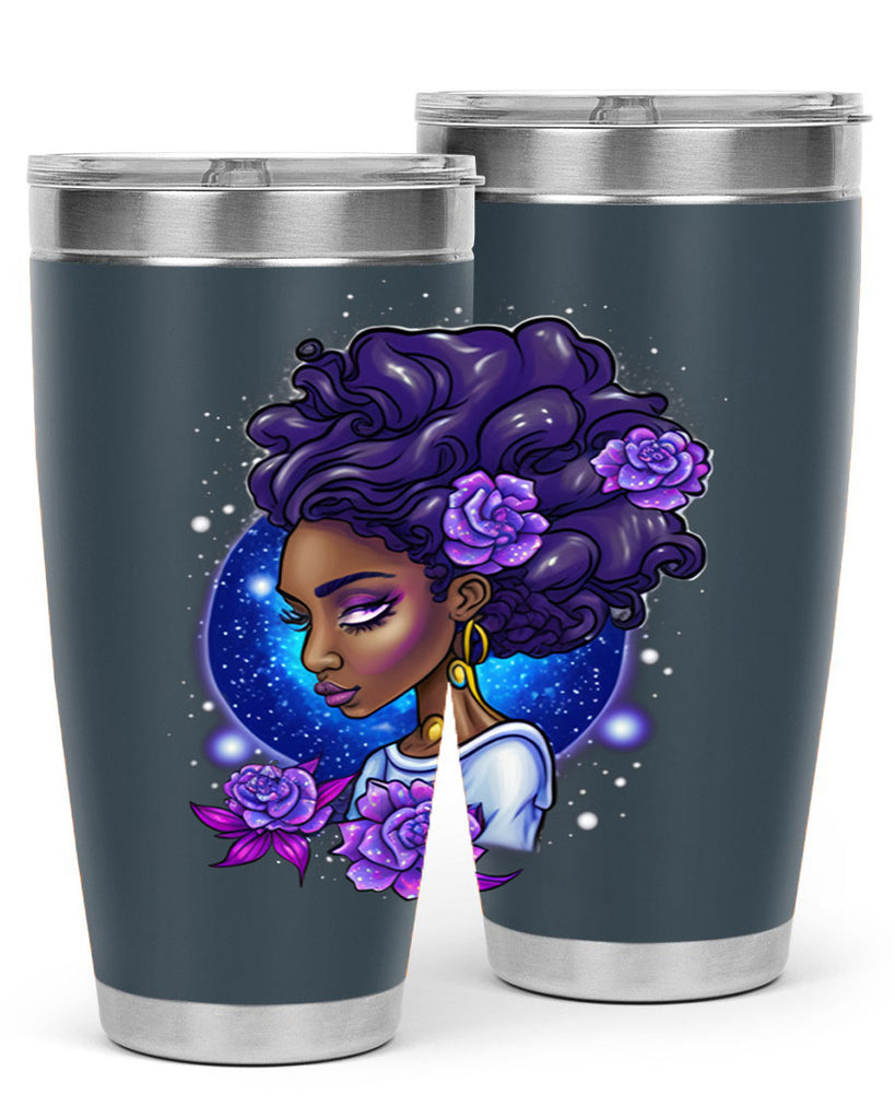Sparkling Black Girl Design 7#- women-girls- Tumbler