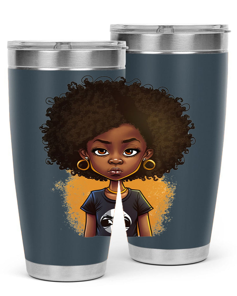 Sparkling Black Girl Design 8#- women-girls- Tumbler