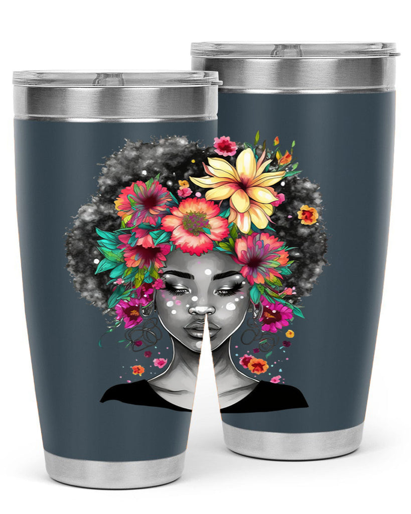 Sparkling Black Girl Design 9#- women-girls- Tumbler