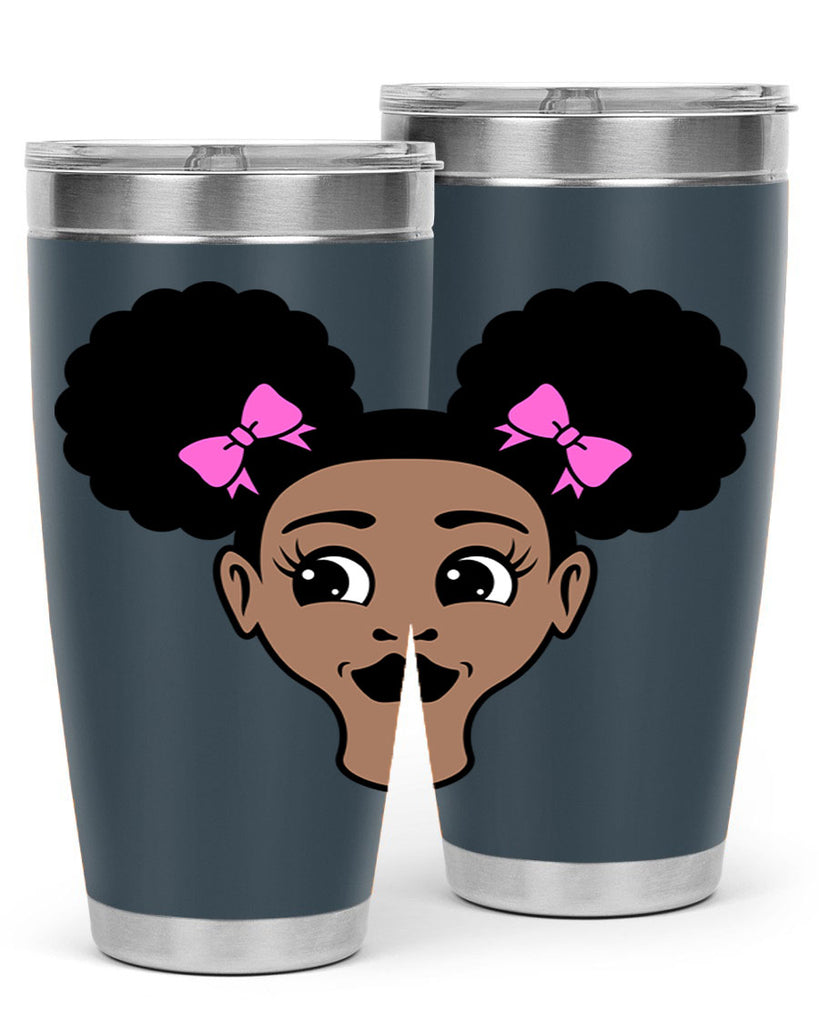 afro puffs girl 76#- women-girls- Tumbler