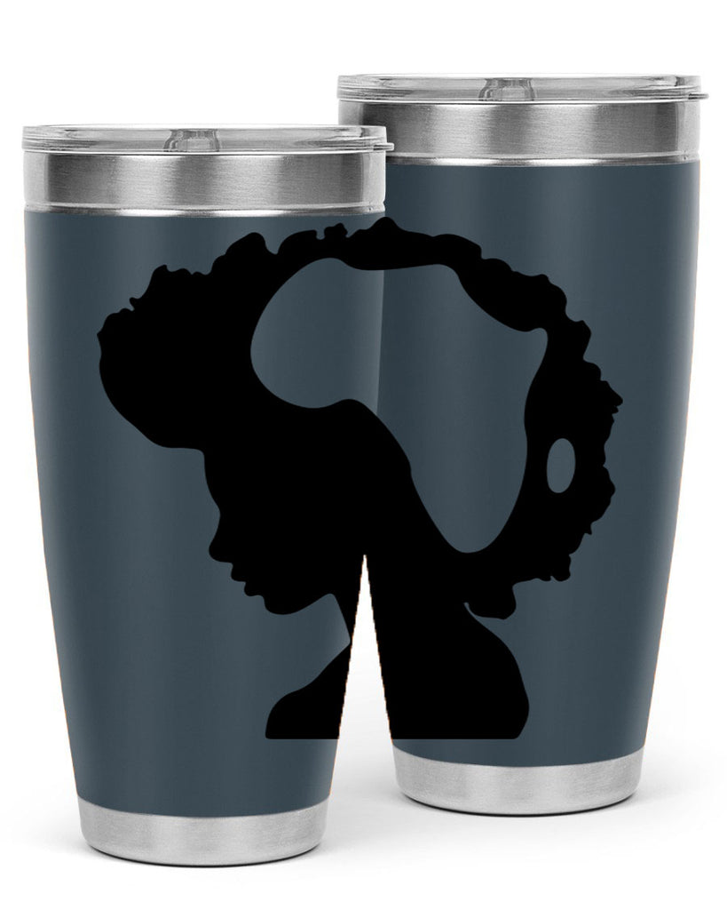 afro woman with africa map 65#- women-girls- Tumbler