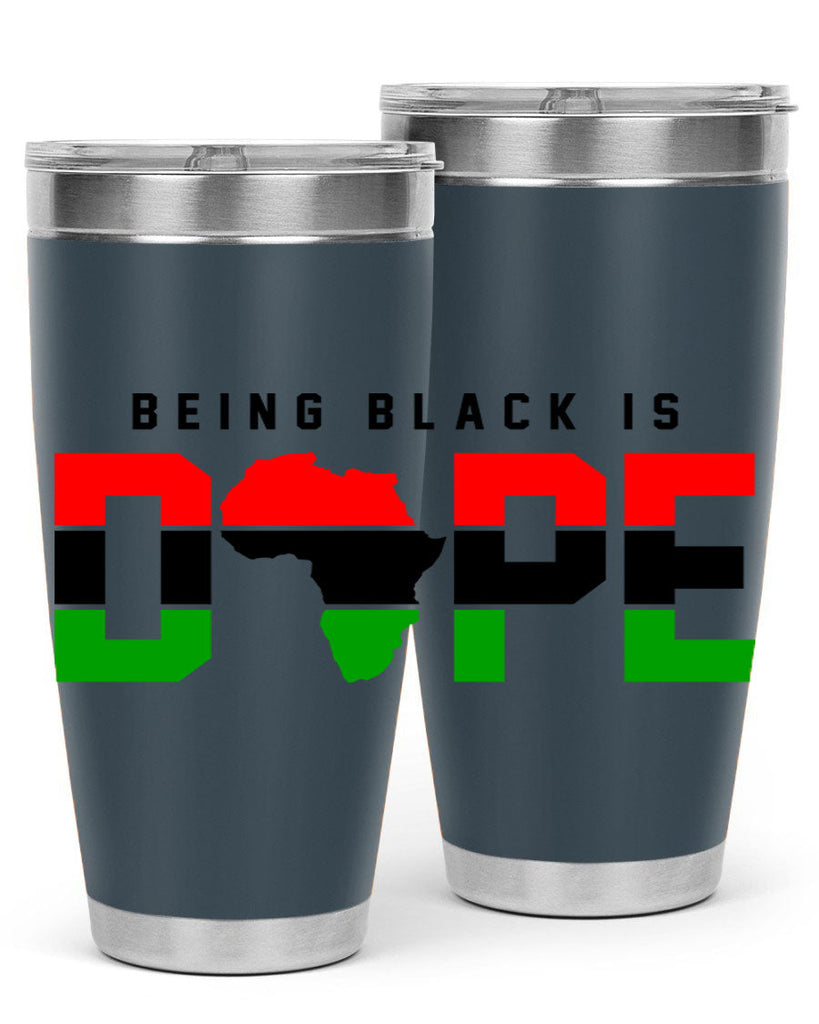 being black is dope africa 257#- black words phrases- Cotton Tank