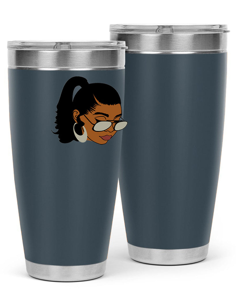black afro 42#- women-girls- Tumbler