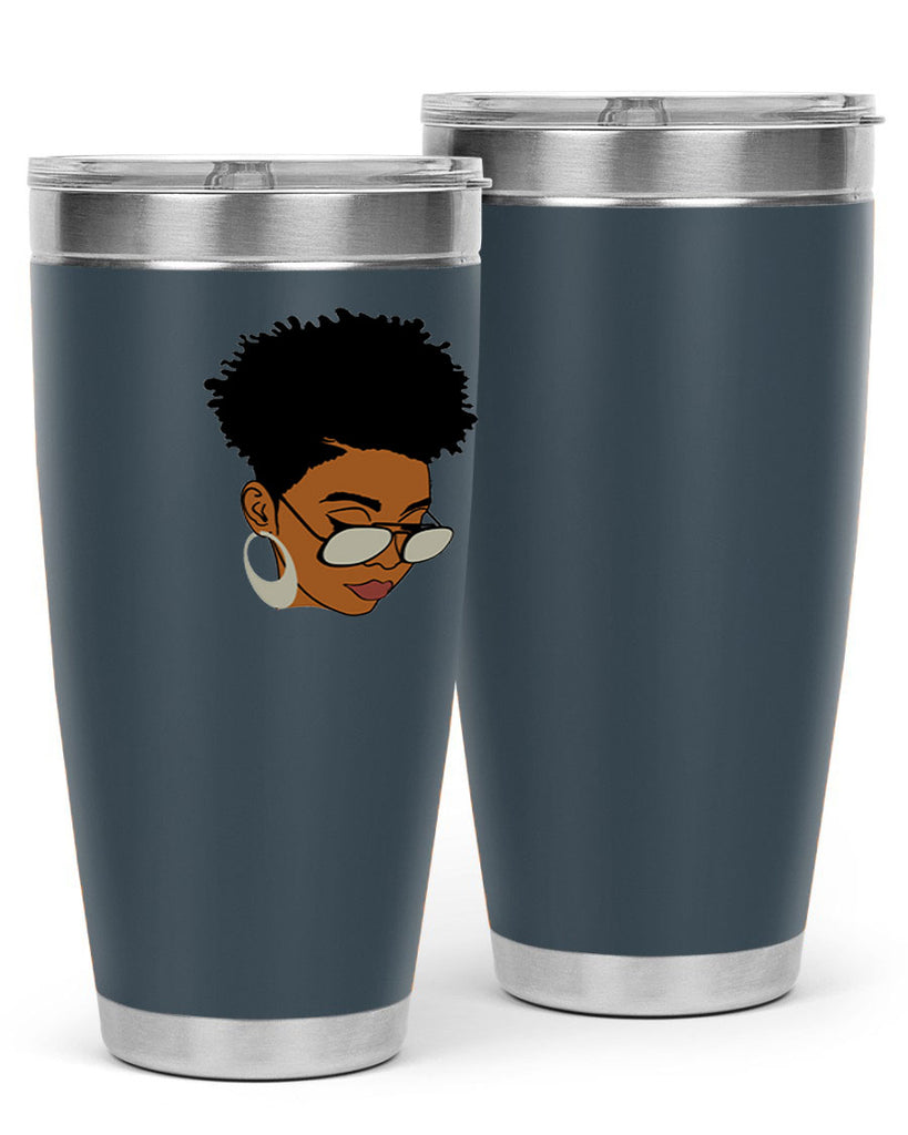black afro 44#- women-girls- Tumbler
