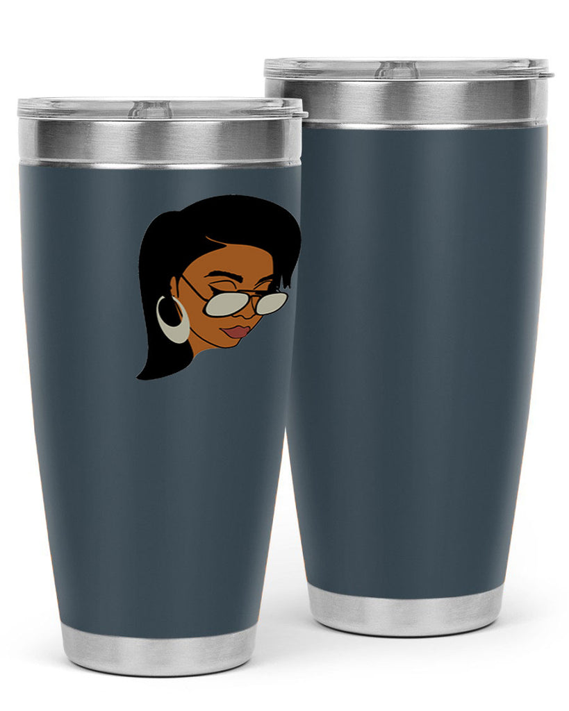 black afro 48#- women-girls- Tumbler