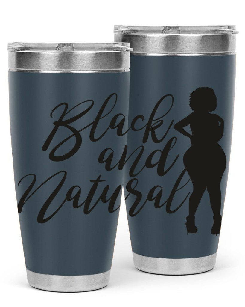 black and natural 22#- women-girls- Tumbler