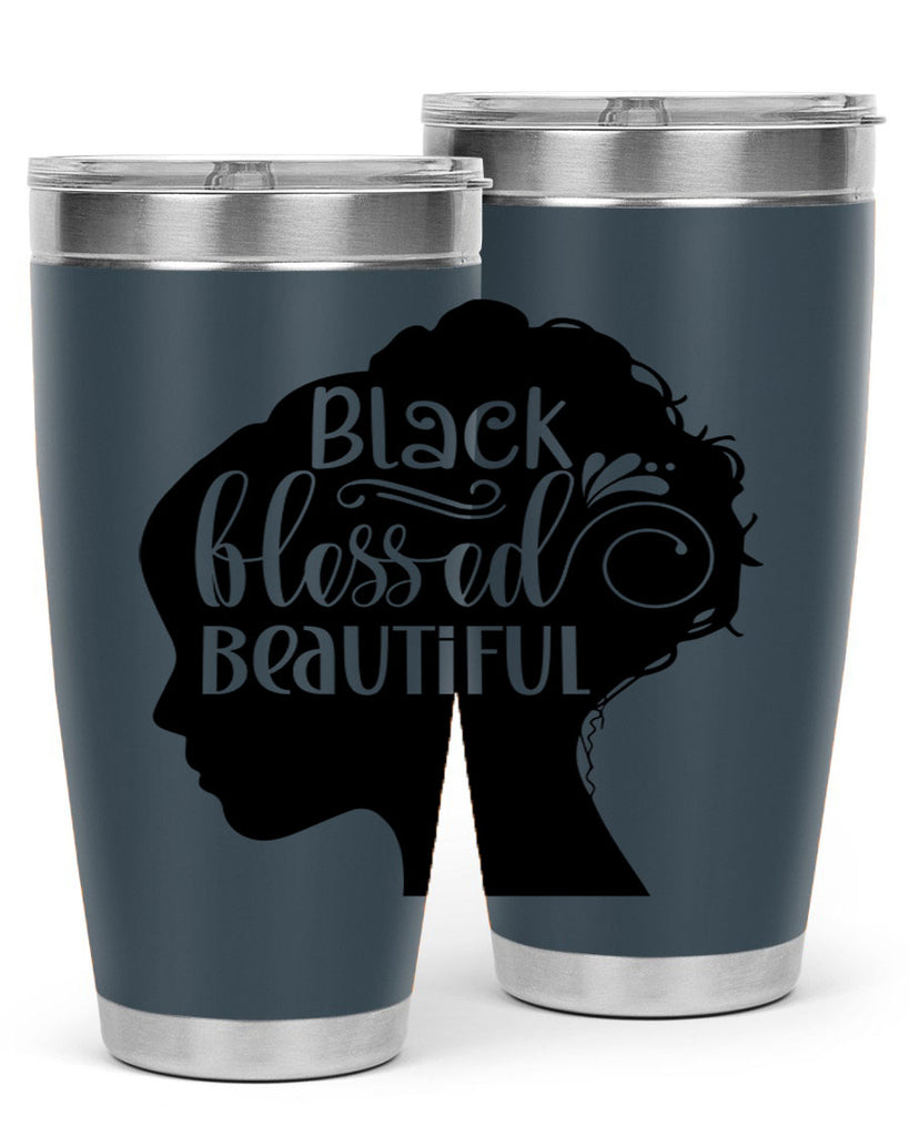black blessed beautiful Style 62#- women-girls- Tumbler