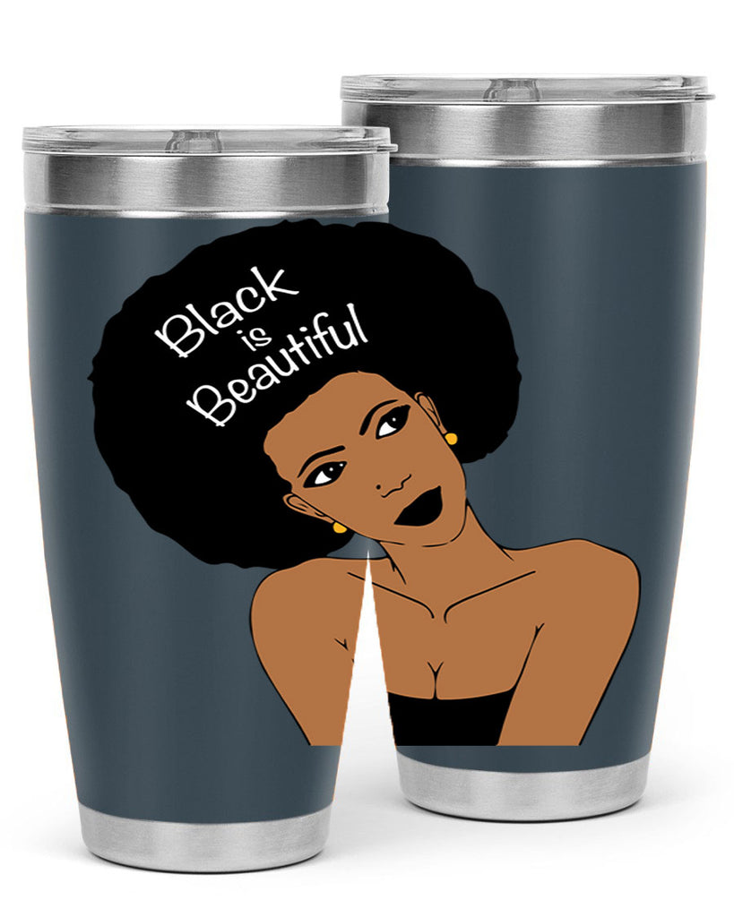 black is beautiful 13#- women-girls- Tumbler