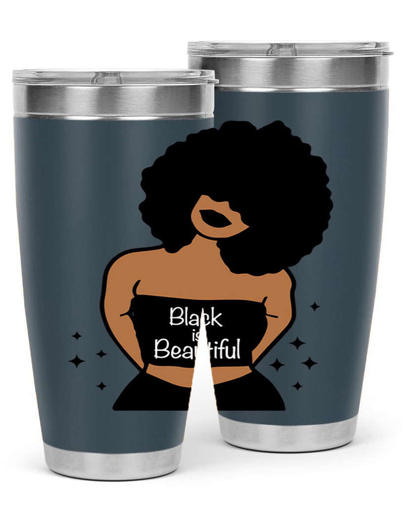 black is beautiful 16#- women-girls- Tumbler