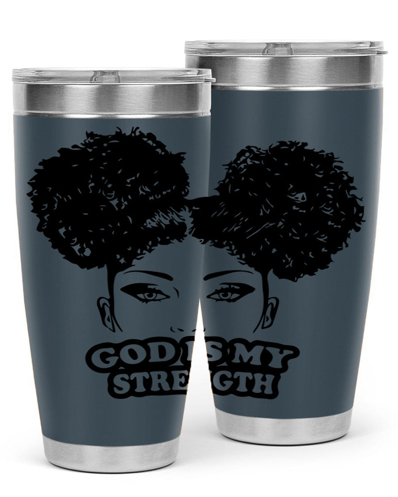god is my strength 2#- women-girls- Tumbler