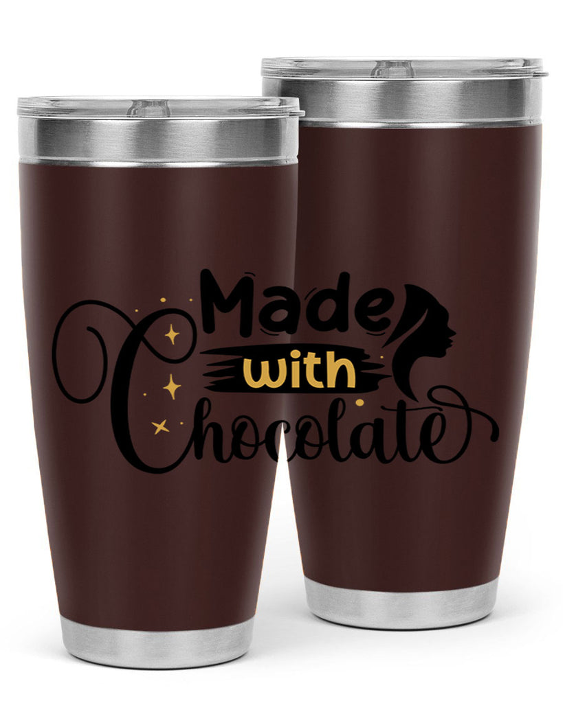 Made with chocolate Style 24#- women-girls- Tumbler