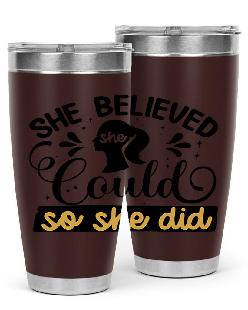 She believed she could she did Style 7#- women-girls- Tumbler