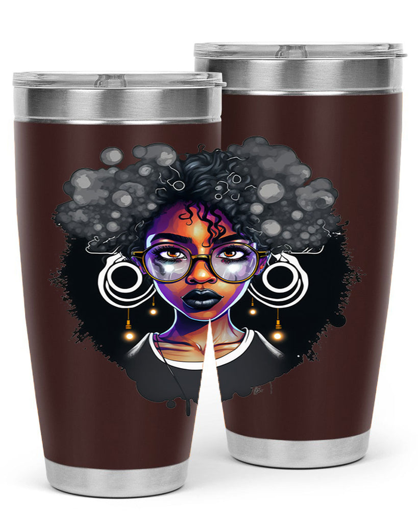 Sparkling Black Girl Design 10#- women-girls- Tumbler