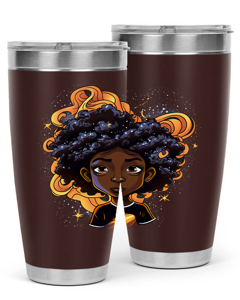 Sparkling Black Girl Design 12#- women-girls- Tumbler