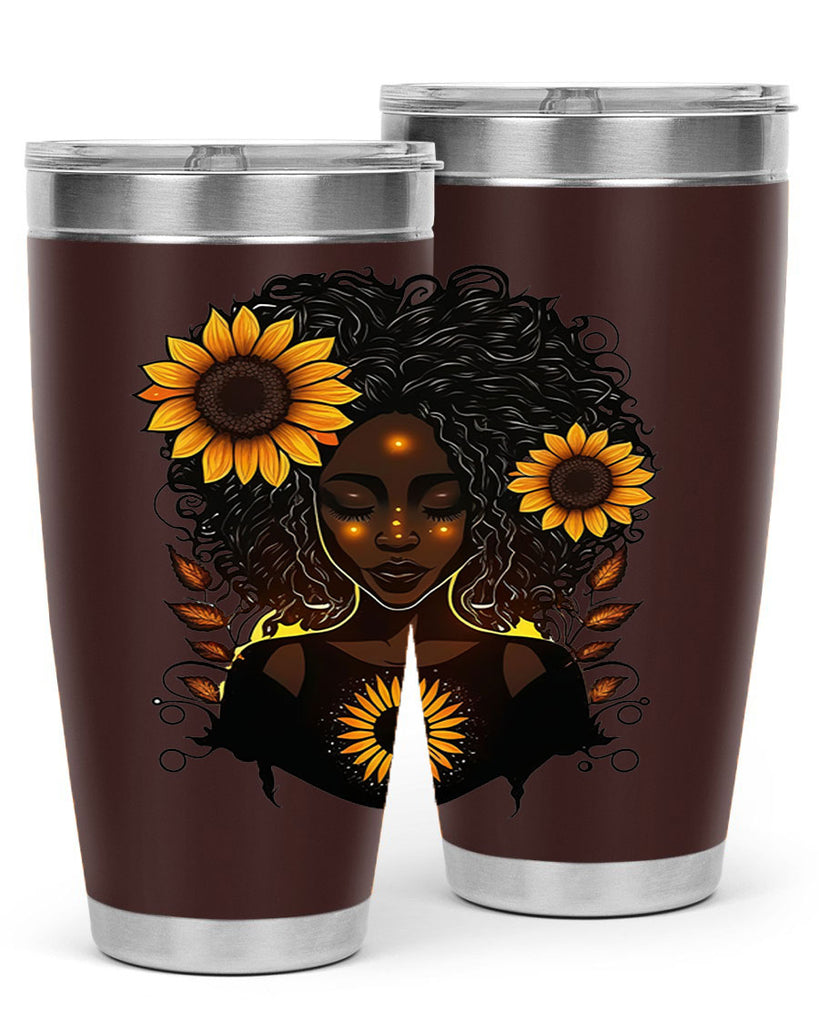 Sparkling Black Girl Design 13#- women-girls- Tumbler