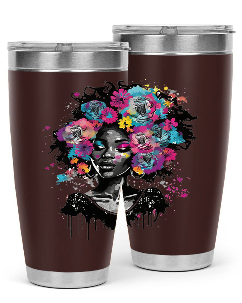 Sparkling Black Girl Design 17#- women-girls- Tumbler
